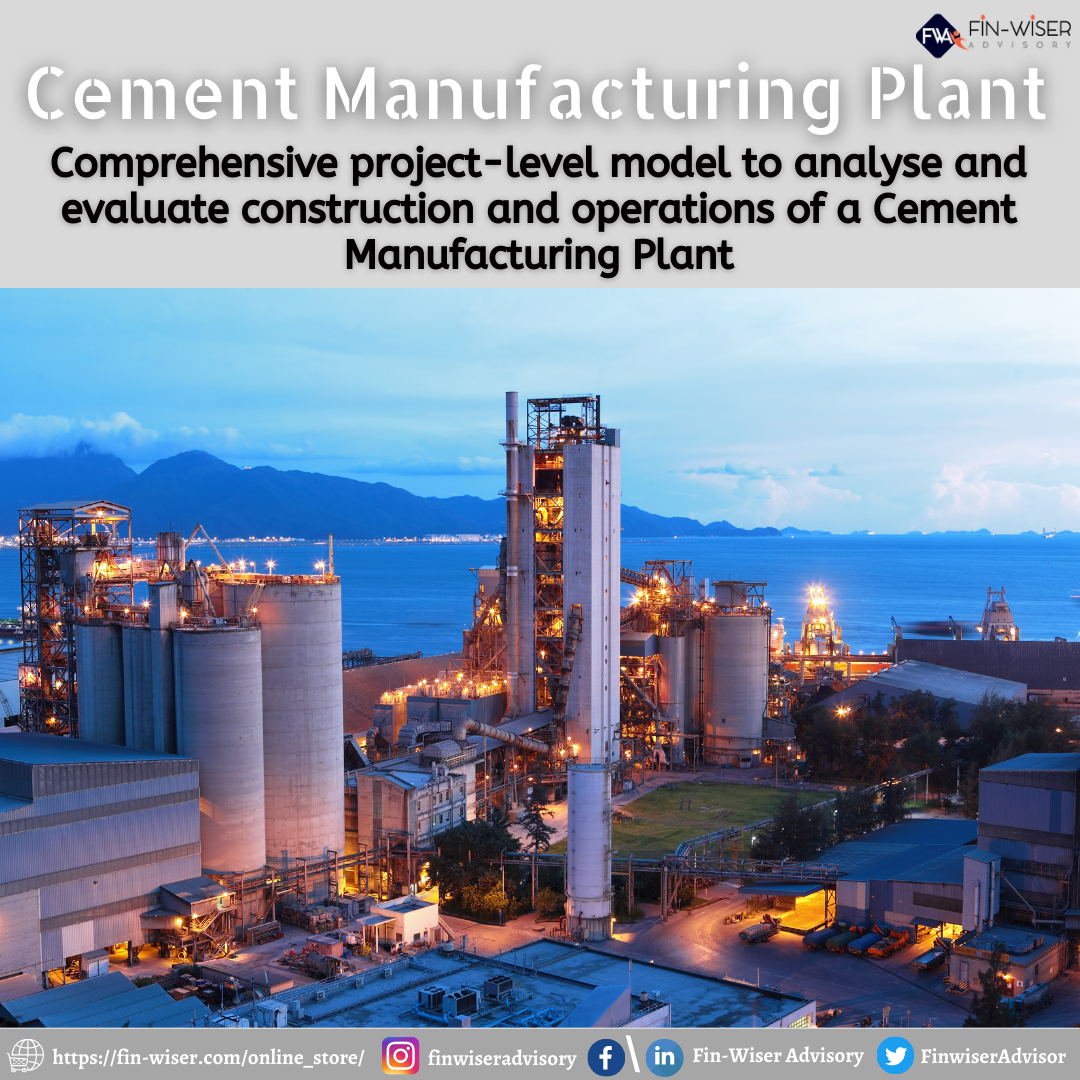 Cement Manufacturing Unit – Project Model with 3 Statements, Cash Waterfall & NPV/IRR Analysis