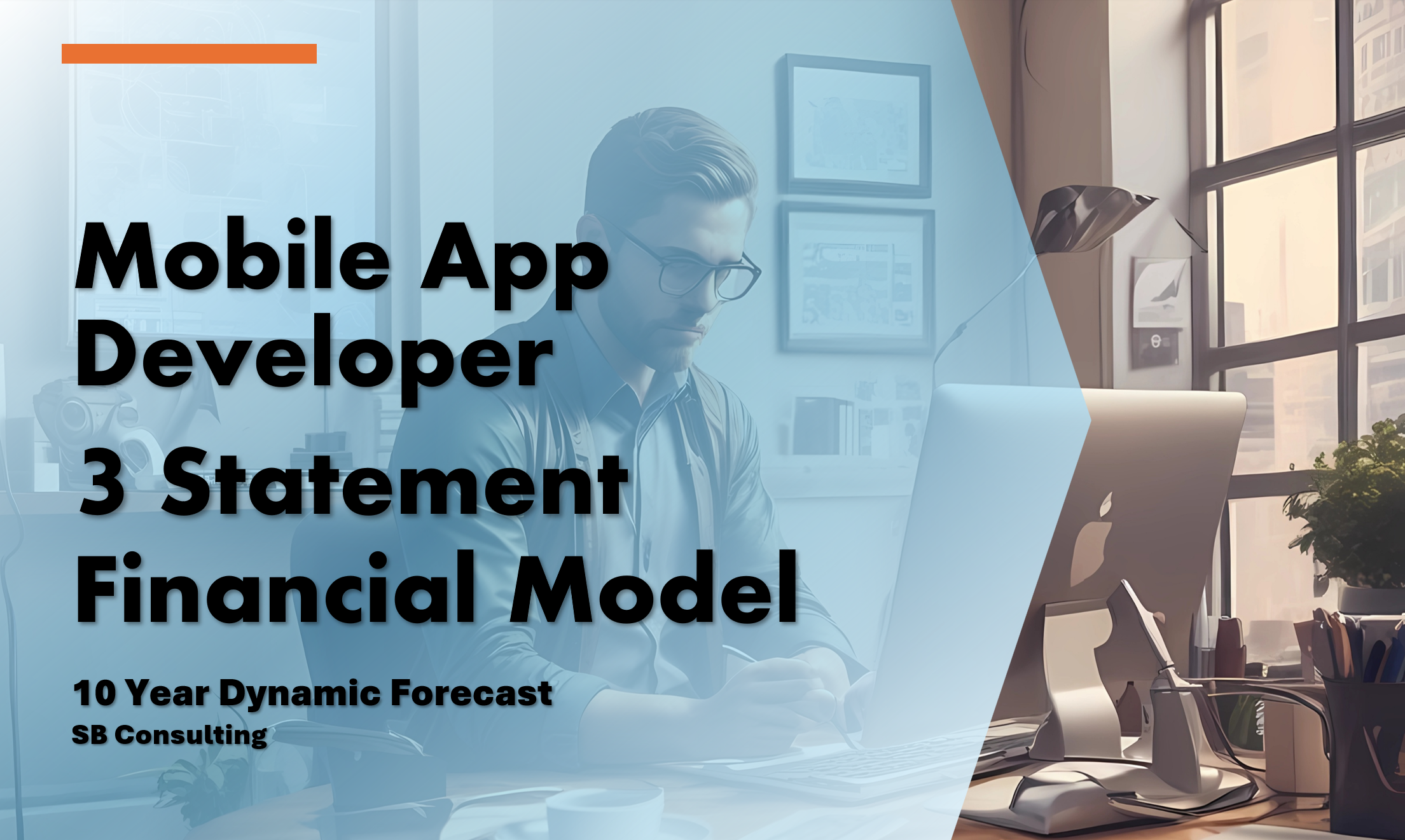 Mobile App Development Business 3 Statement Financial Model