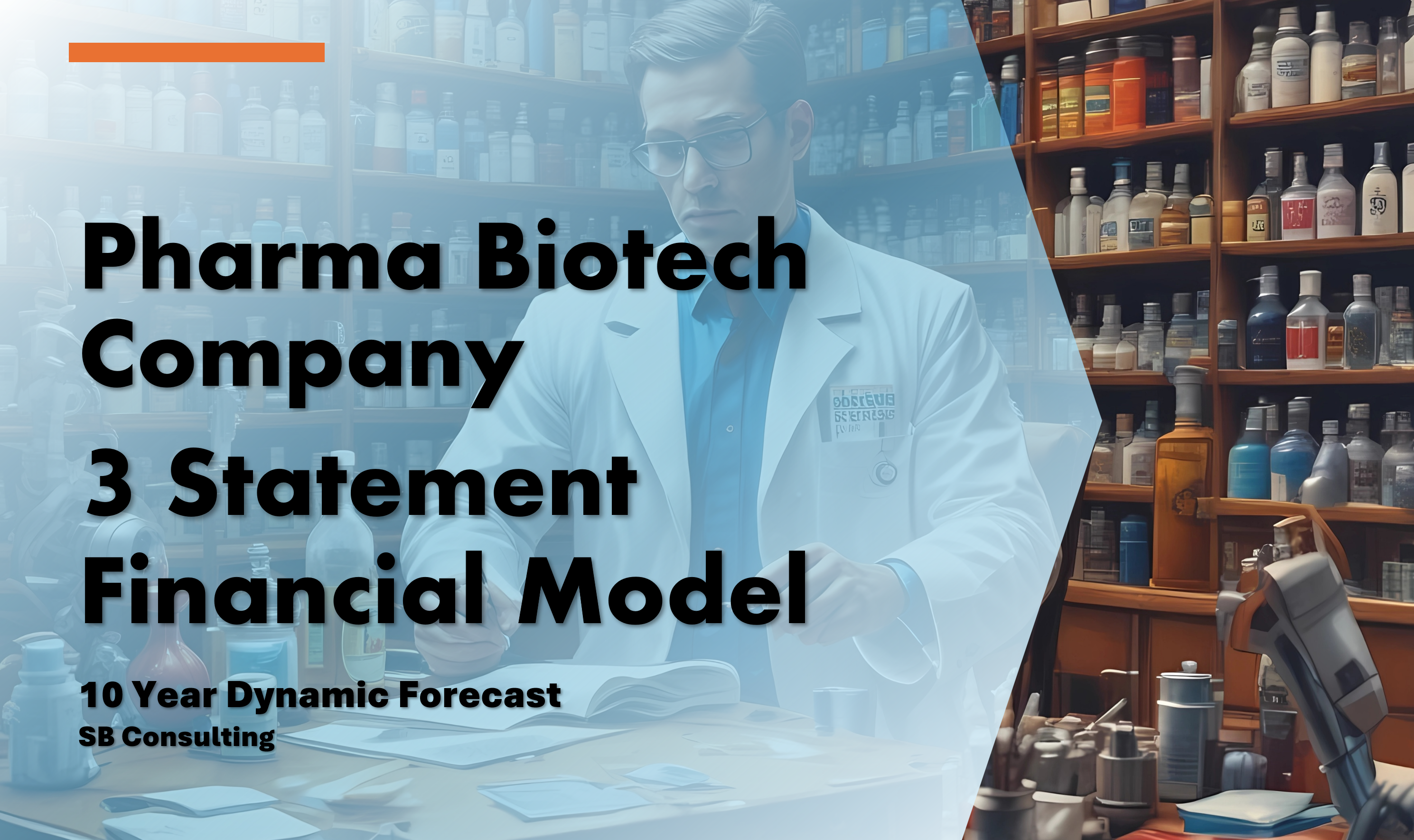 Pharma Biotech Company 3 Statement Financial Model Tempalte