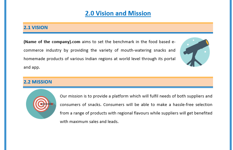 Business Plan For Snacks Manufacturing Business