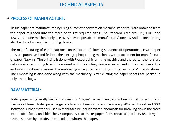 TISSUE PAPER MANUFACTURING PLANT | Icrest Models