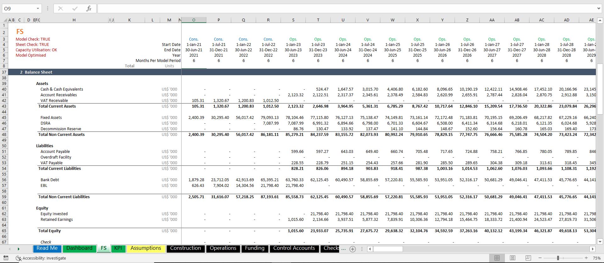 Wind Farm Financial Model Excel Template | Icrest Models