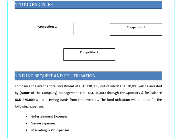 beach bar business plan