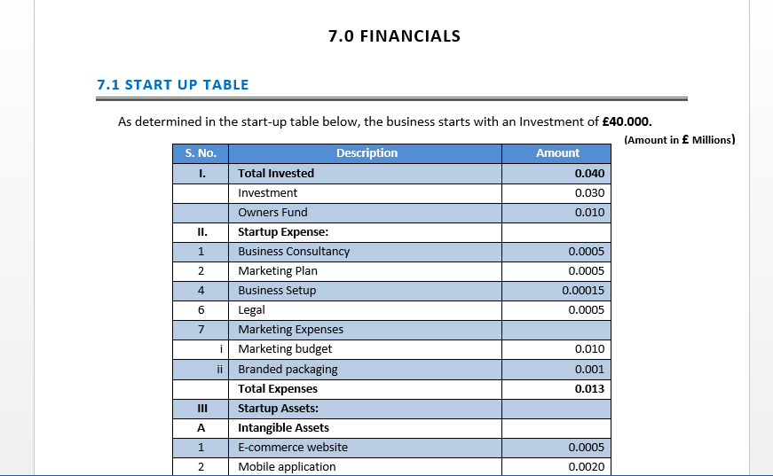 online laundry business plan