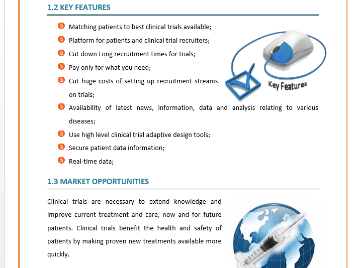 clinical trials unit business plan