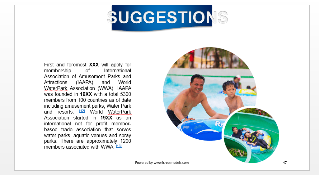 business plan water park pdf