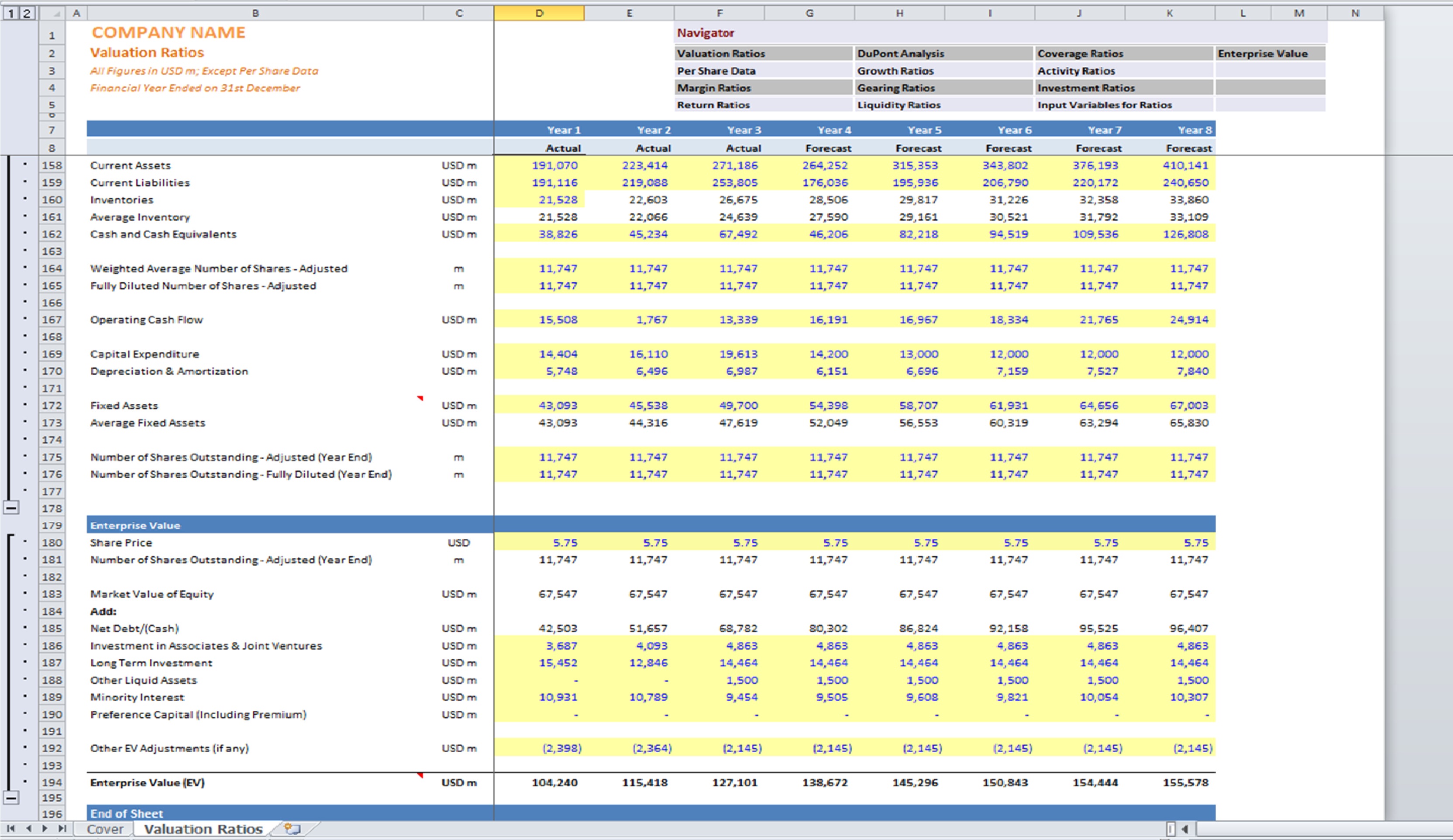 Financial Analysis Template | Icrest Models