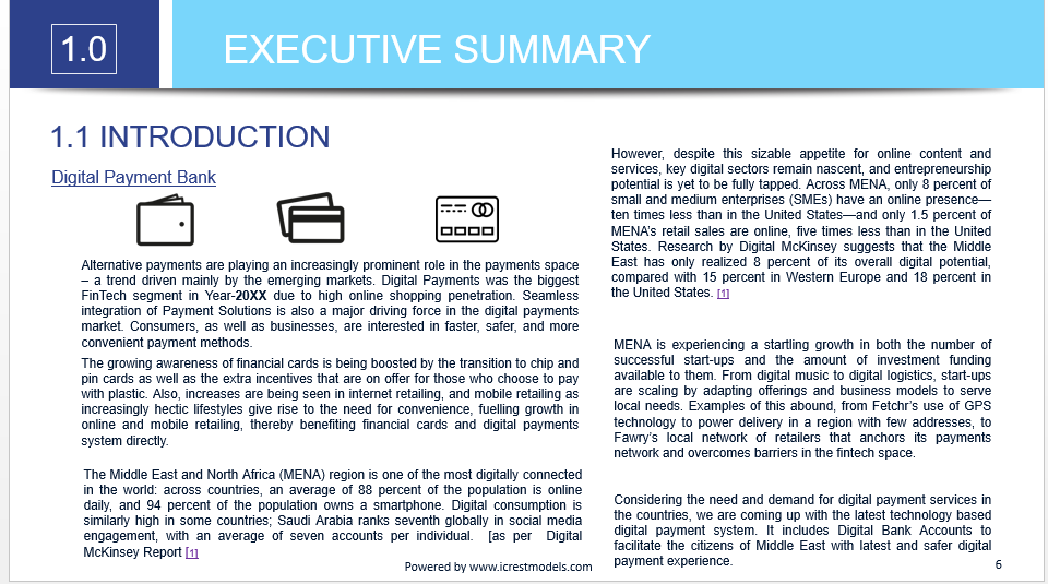 business plan for payment service provider